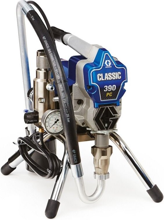 Elektrisches Airless-Spritzgerät 390 pc Classic – 230 v – Graco mit Halterung – ce – 17C348