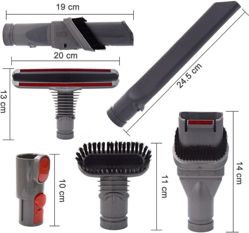 Ersatz-Zubehörset für Dyson V8 V7 V6 V10 SV10 SV11 Staubsauger – Ersatzteile, Bürsten, Werkzeuge und Zubehör für Dyson V...