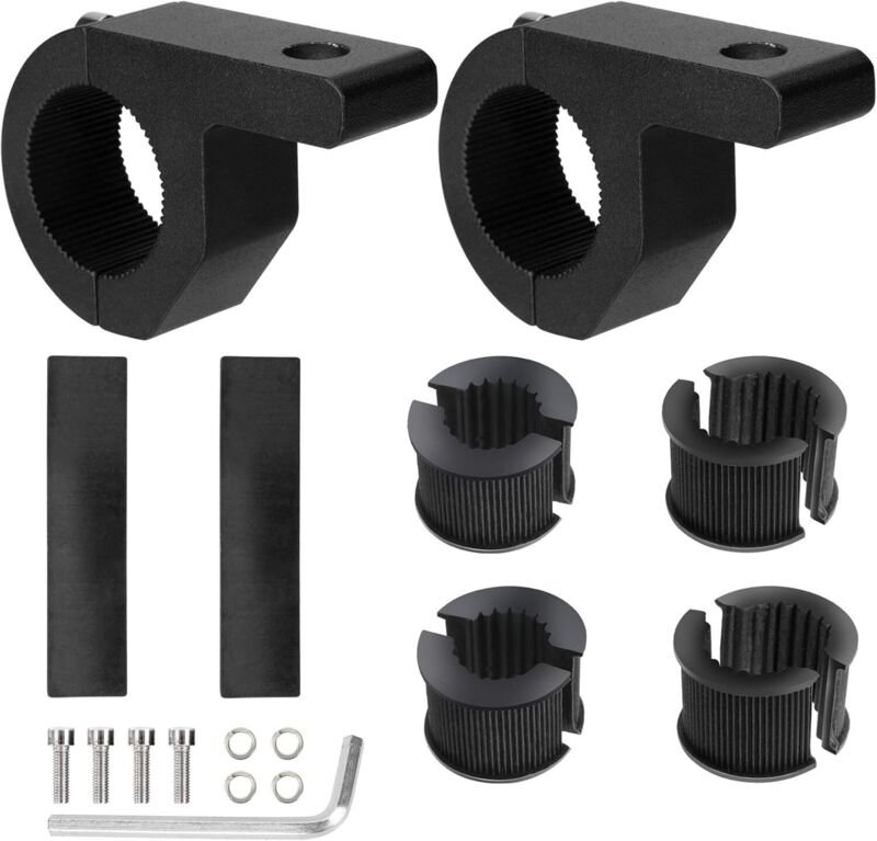 Lntyq - Stücke 19-32mm Universal Arbeitslicht Montagehalterung Stangenrohr Klemmhalterung für Geländewagen lkw Motorrad