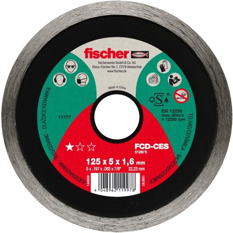 Diamanttrennscheibe ces 1,6/180 - Fischer