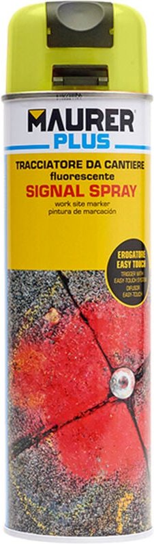 Gelb-floureszierendes Markierungsspray Maurer 500 ml.