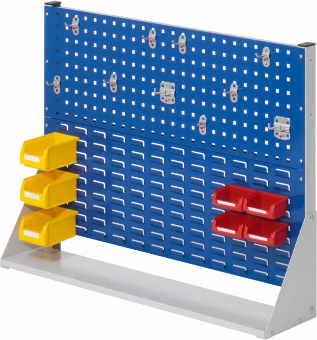 Kappes ®RasterPlan Stellwände einseitig Größe 2 - 1x Lochplatte 1x Schlitzplatte 1x Zubehörsortiment 17-teilig Enzianbla...