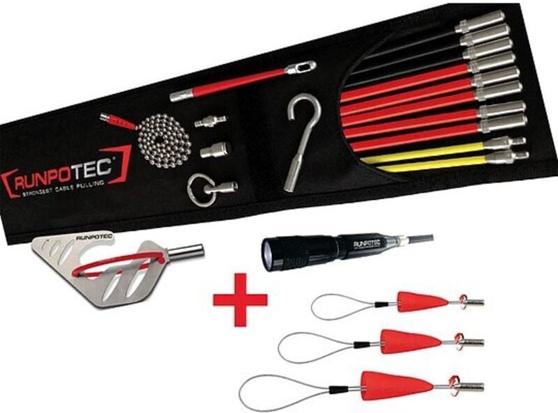 Schubstangen RUNPOSTICKS Comfort + RUNPOFIX Set Gewinde