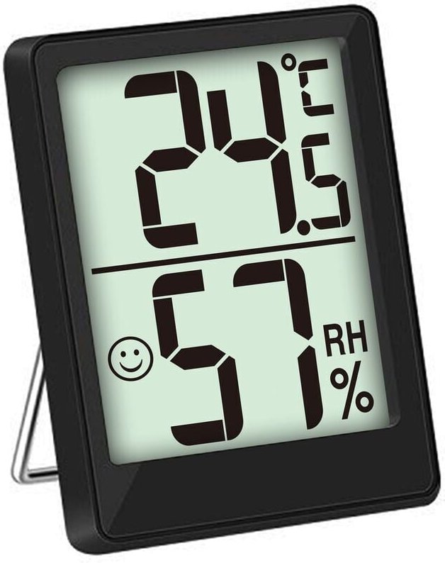 Alovez - Mini-Innenthermometer, hochpräzises Hygrometer, ℃/℉ umschaltbar