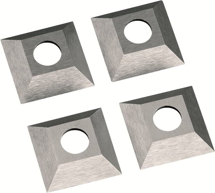 FLEX HSS-Wendemesser Satz (4 Stück), 21x21 für Rinnenträger-Einlassfräse RFE 40 18.0-EC