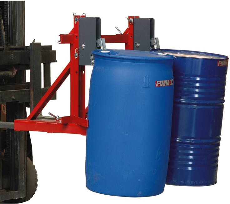 Manuvit Automatische Fasszange für 2 Metall und Kunststofffässer Tragkraft bis 1000kg