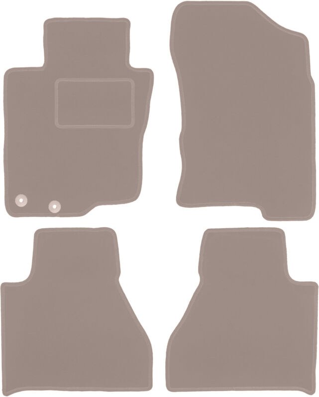 Beige Veloursmatten für: Toyota Hilux VIII Pickup (2015-)