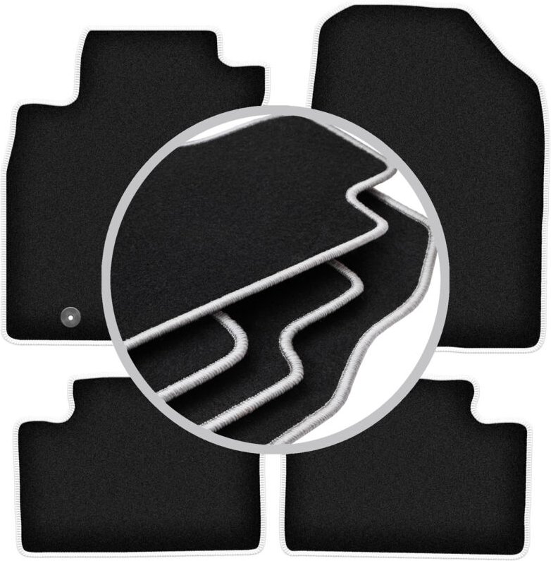 CARLUX-SILVER Autofußmatten für: Kia Proceed III Fließheck, Kombi, SW, Sportback (2018-)
