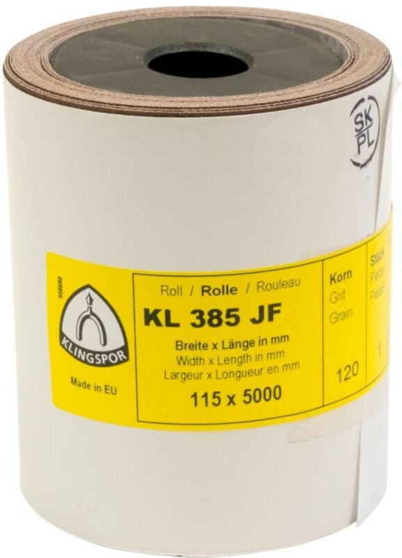 Kl 385 jf Rollen, 115 x 5000 mm Korn 120 - Klingspor