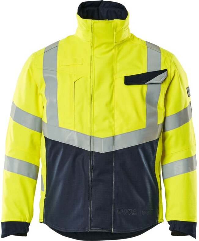 Mascot - Arbeitswinterjacke mit Steppfutter 19835-217 Gr. xl hi-vis gelb/schwarzblau