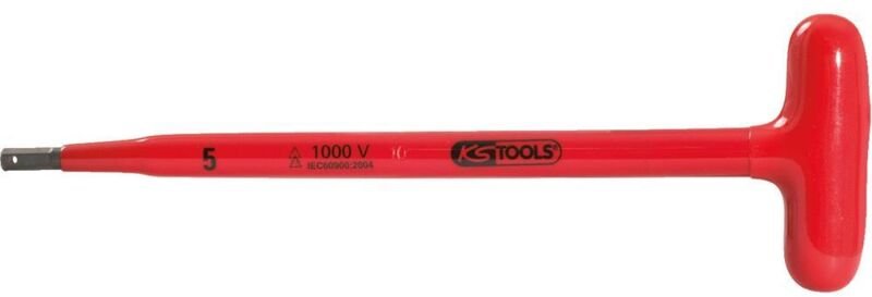 Ks Tools T-Griff-Innensechskant-Stiftschlüssel mit Schutzisolierung, 5x200 mm