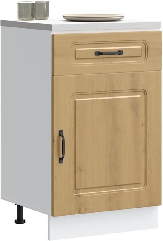 Küchenunterschrank Kalmar Artisan-Eiche Holzwerkstoff - Vidaxl