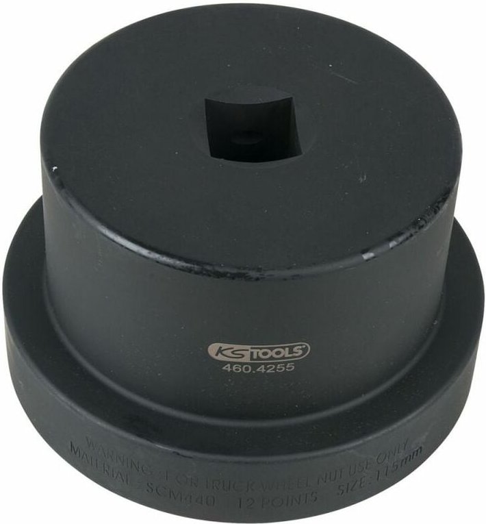 Ks Tools 1' Achsmuttern-Schlüssel mit Führungsbund, 12-kant, 115 mm - 460.4255