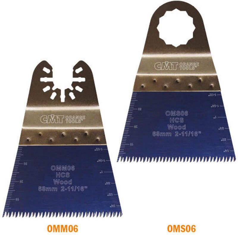 OMM06-X50 50 HCS-Holzschneideblätter 68 x 40 mm 14 TPI-U