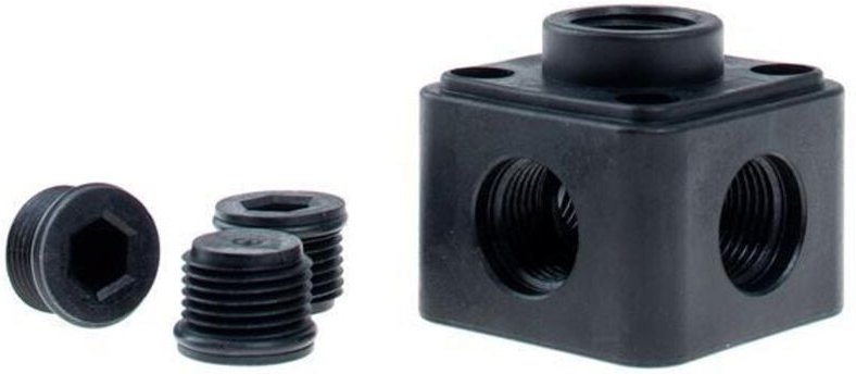 Luftverteilerdose für Rohrleitungssystem inkl. 3 Stopfen