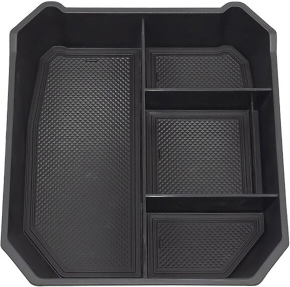 Tlily - Center Console Organizer Tray für Cybertruck 2024 Armlehne Fach Lagerung Box Innen Zubehör