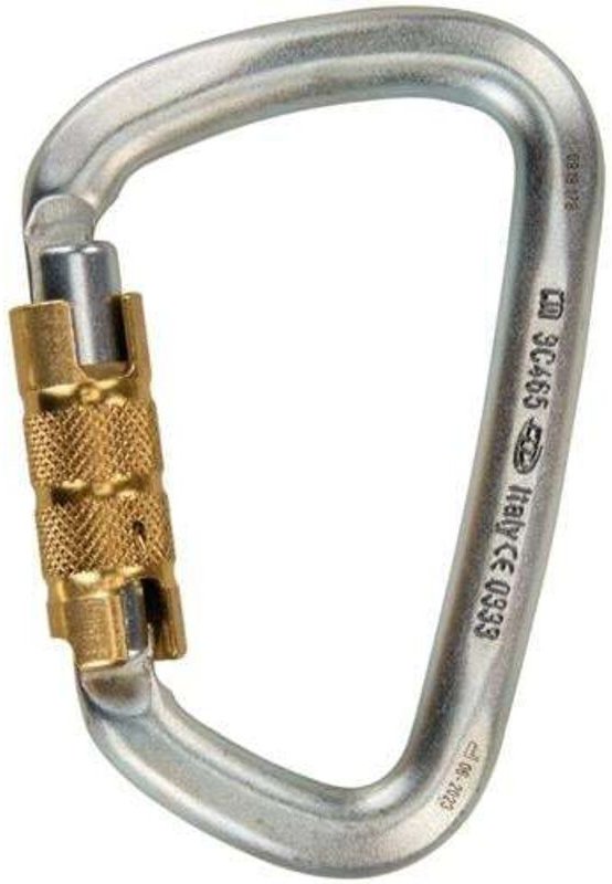 HMS-Karabiner LARGE STEEL TG L116xB79ca.mm verzinkter Stahl EN 362 Kl. M