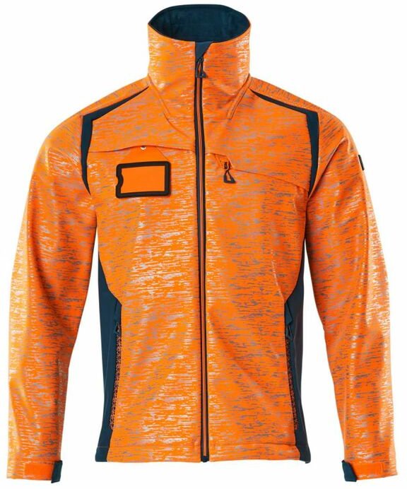 Mascot Softshelljacke mit Reflexeffekte 19202 Gr. S hi-vis orange/dunkelpetroleum