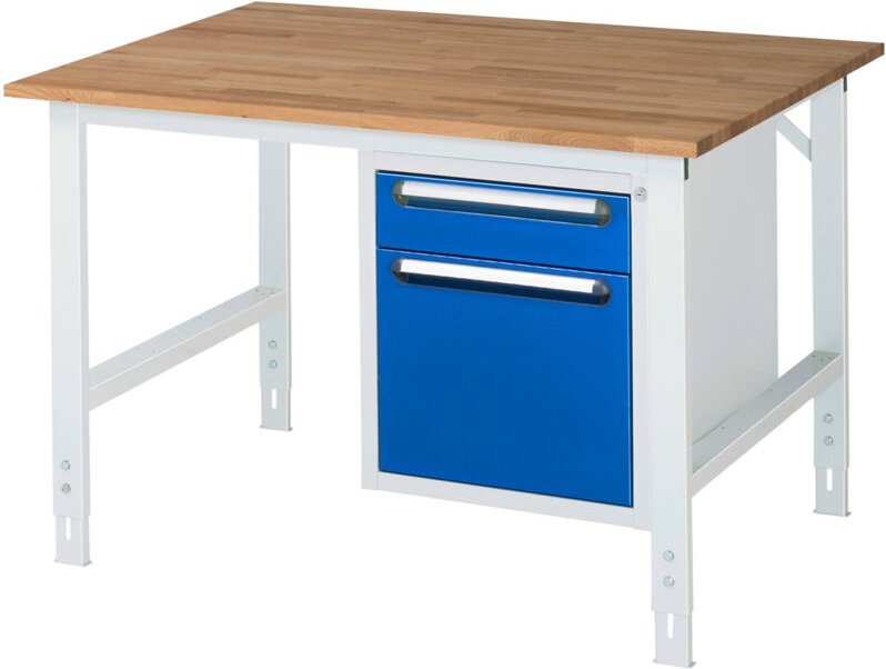 Rau Arbeitstisch Tom höhenverstellbar KM05, B1250xT1000xH910-1230mm, B-Platte-25mm