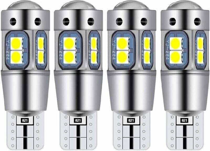 T10 W5W LED-Glühbirne, Auto-Innenbeleuchtung, LED-Auto-Nachtlicht, geeignet für Kennzeichenbeleuchtung, Seitenmarkierung...