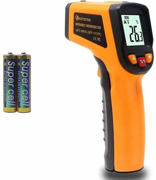 XVX - Professionelle Laser-Infrarot-Thermometerpistole, digitales Thermometer, Temperaturmessung -50 bis 600 °c, Laserpo...