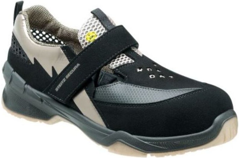 Steitz Secura - Sicherheitshalbschuh Grace S1 esd src dguv Gr.42 nb schwarz/gold