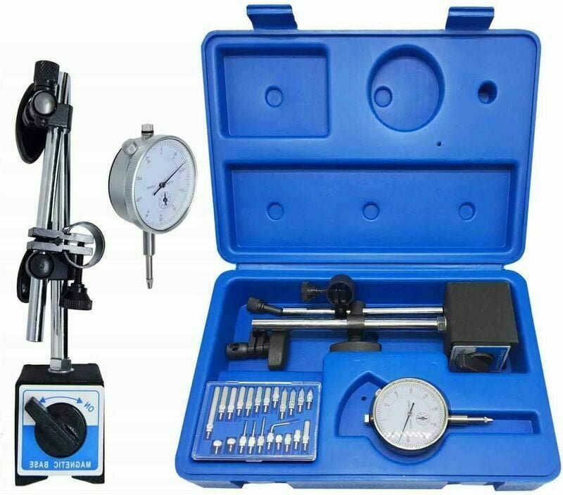 Magnetstativ Messuhrstativ mit Magnetfuß, Messbereich 10/0,01mm, 1 Satz