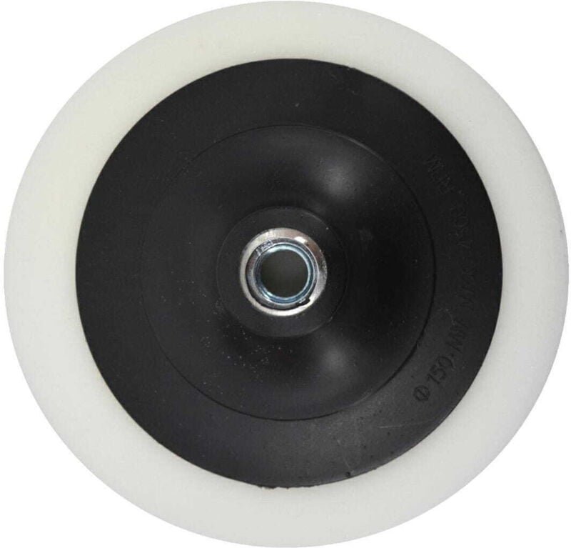 AWTOOLS 180 mm Polierscheibe, weißer Schwamm, M14, hart