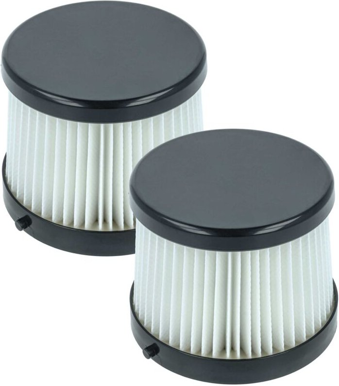 vhbw 2x Staubsaugerfilter kompatibel mit Dewalt DCV5011H, DCV501HB Staubsauger - HEPA-Filter Schwarz Weiß