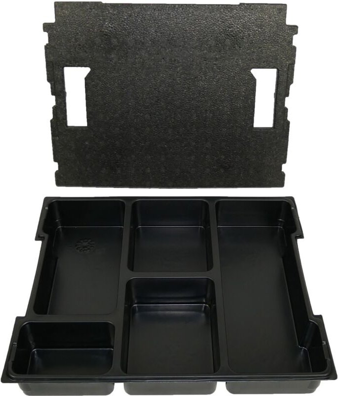 Kleinteileeinsatz 5 Fächer inkl. Deckeleinlage für L-Boxx 102 - Bs Systems