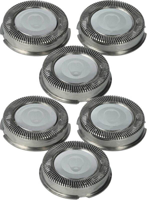 6x Ersatz-Scherköpfe kompatibel mit Philips HQ4407, HQ4406, HQ41, HQ42, HQ406, HQ4401, HQ4405, HQ420, HQ422 Elektrorasie...