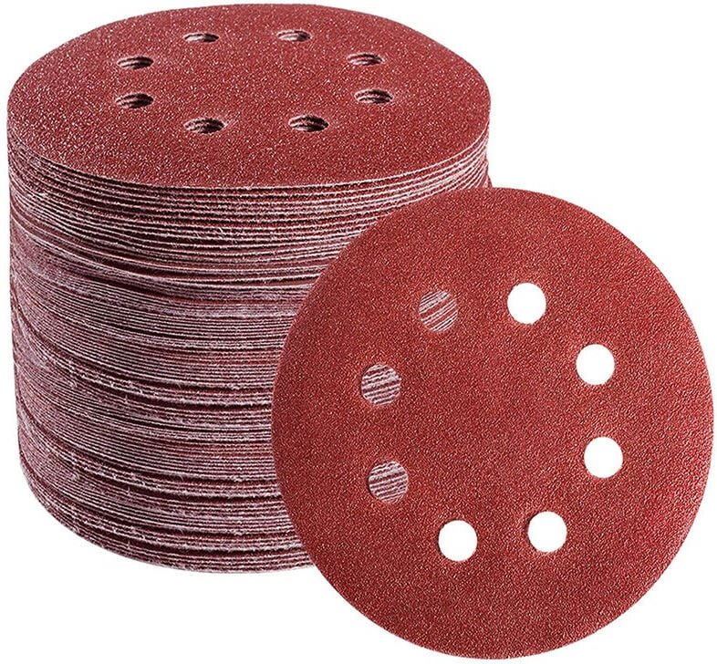 60 8-Loch-Scheiben – Schleifscheiben 125 mm Schleifpapier-Exzenterschleifer - Csparkv