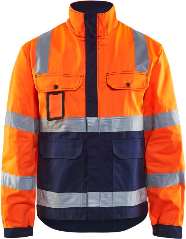 Hochsichtbare Arbeitsjacke 4023 - Neonorange/Navy M