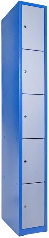 Schliessfachsäule 5 stabile Türen Zylinderschloss Schliessfach Spind SpintD - Güde