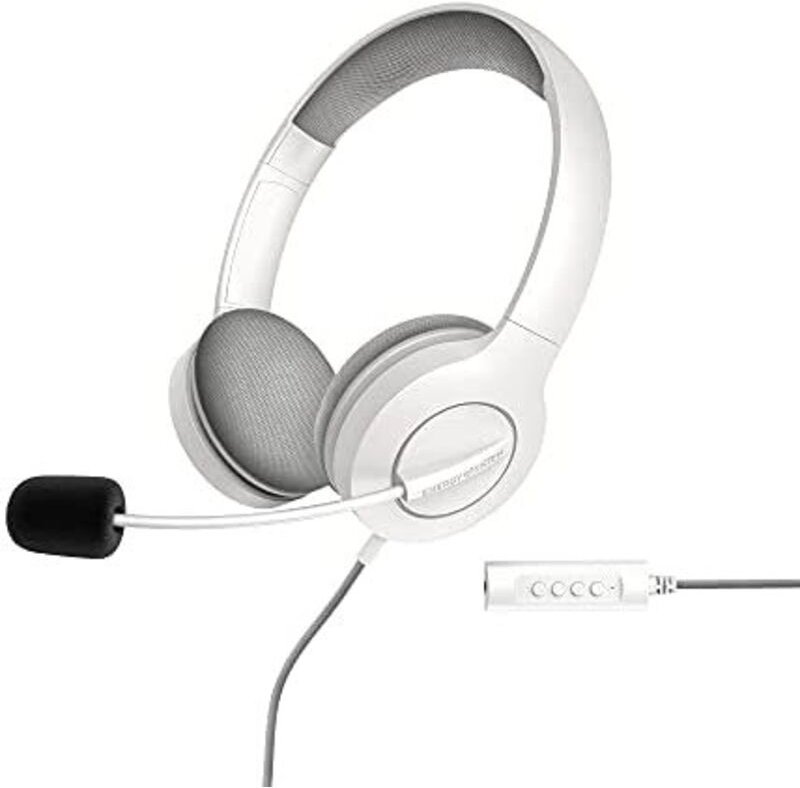 452156 Headset und headset Headset Kabelgebundenes Headset Kopfbügel Telefonieren/Musik usb Typ a White White - Energy S...