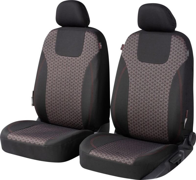 Walser - Autositzbezug Redring Vordersitze Collection Premium rot-schwarz Sitzbezug