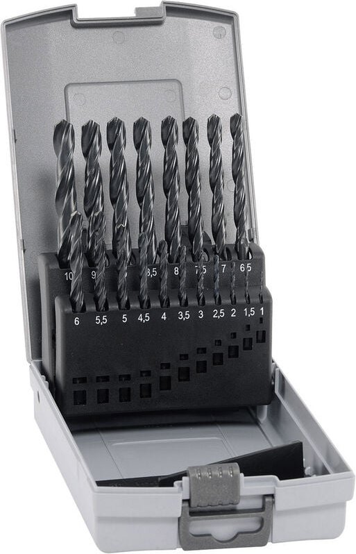 Alpen - 802311100 hss Metall-Spiralbohrer-Set 19teilig din 338 Zylinderschaft 1 Set