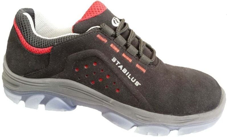 Weitere - Stabilus Sicherheitshalbschuh Eric Größe 45, S1P, schwarz/rot