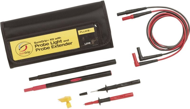 L215 Sicherheits-Messleitungs-Set Prüfspitze, Lamellenstecker 4 mm Lamellenstecker 4 mm Rot, - Fluke