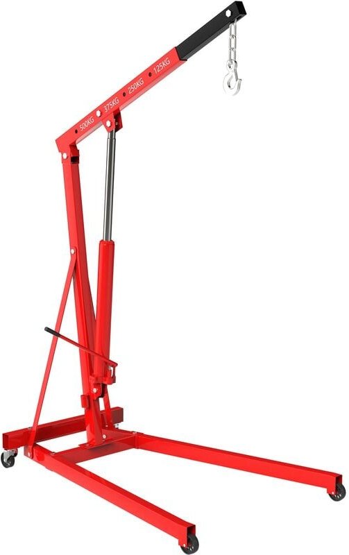 Werkstattkran für Lasten bis 500 kg, Motorheber mit 830-1280 mm Hubarm, Lastkran Motorheber, Motorkran Schwerlastkran