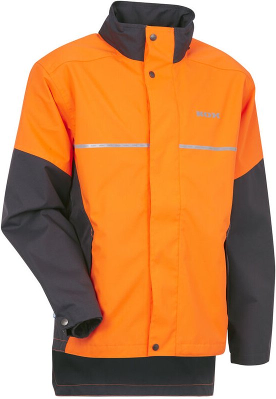 KOX - Regenjacke wasserdicht Aquatex 2.0 Orange/Grau Größe 58/60
