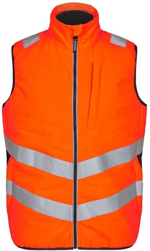 Thumbnail - ENGEL Engel Warnschutz Steppweste Safety 5159-158 Gr. 2XL orange/anthrazit grau