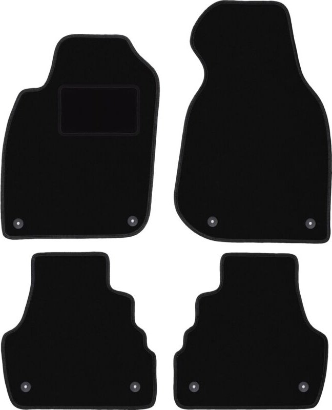 Schwarze Veloursmatten für: Audi A6 C5 FL Limousine, Kombi, Avant (2001-2004)