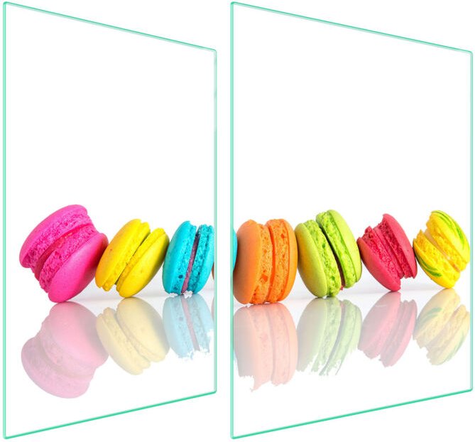 GLASSCHUTZPLATTE FÜR HERD 70x52 FARBIG