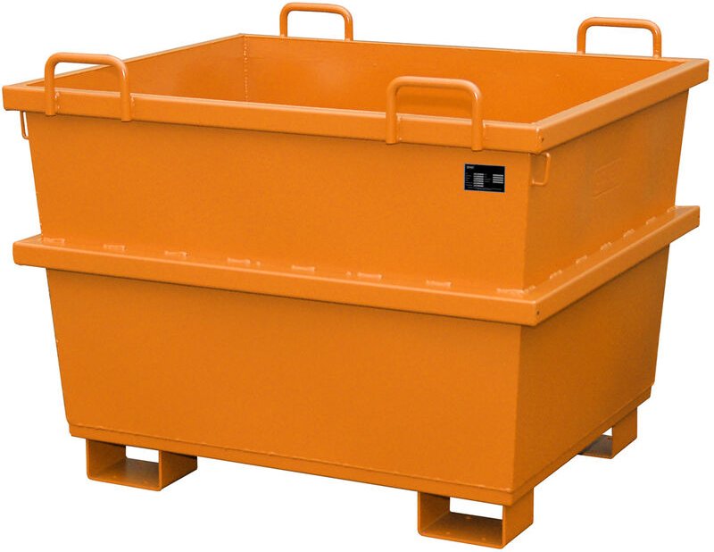 Bauer Universalcontainer UC 750, lackiert, Gelborange