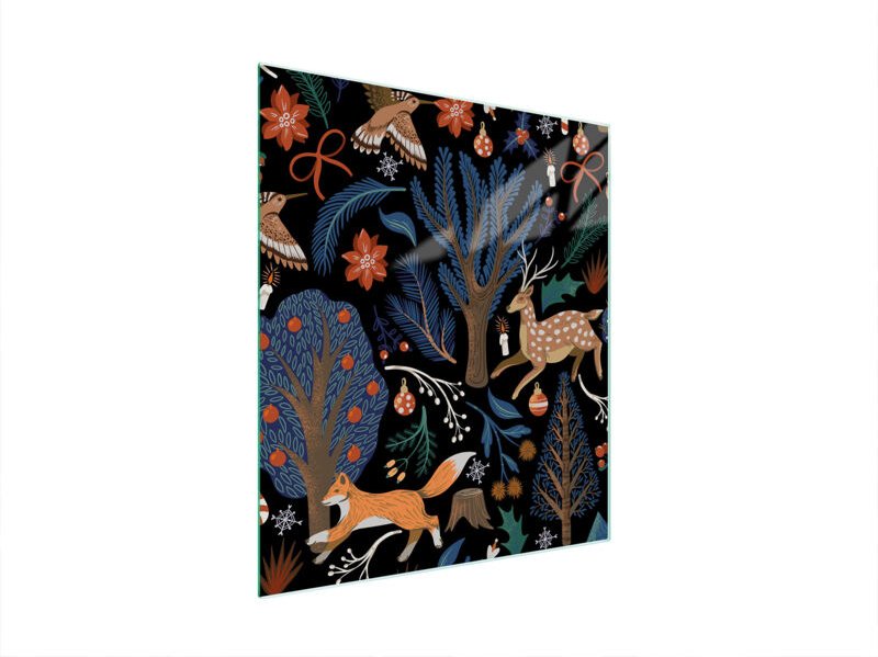 Glasschneidebrett 45x52 Tiere