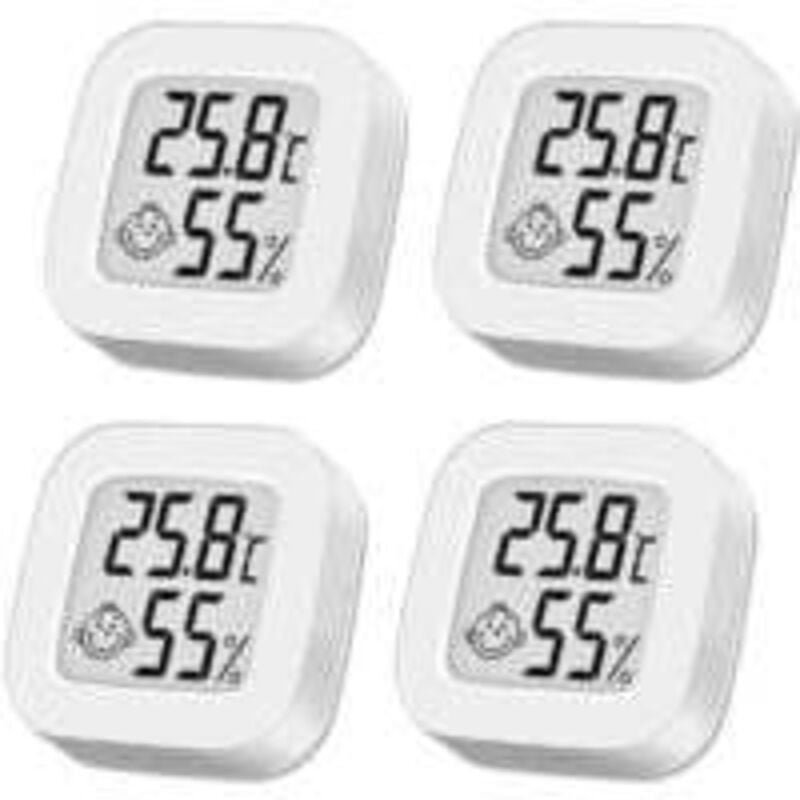 Innenthermometer Innen-Hygrometer, Mini-Hygrometer, digitales Außenthermometer, Innenthermometer für Zuhause, Terrarium,...