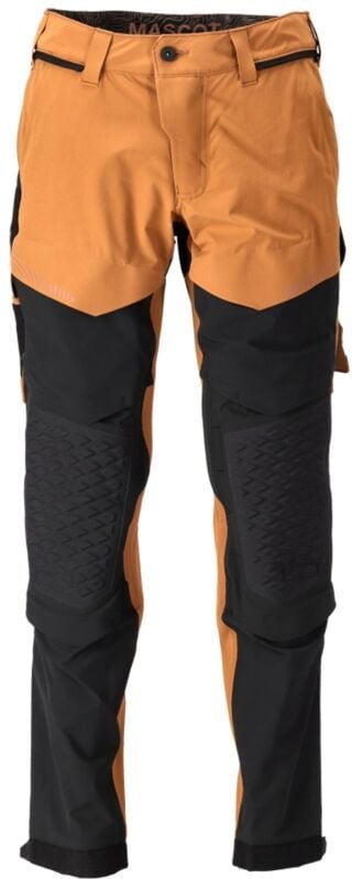 Thumbnail - Hose mit Knietaschen 22279-605-5409 Gr. 82C51 nussbraun/schwarz - Mascot