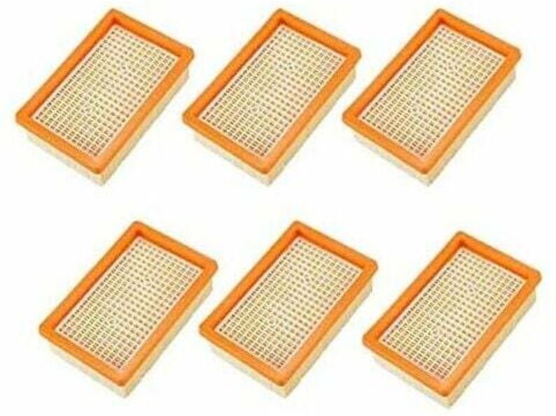 6 Stück Filter für Kärcher MV4 MV5 MV6 WD4 WD5 WD6 Staubsauger, Ersatzteile Leberfilter