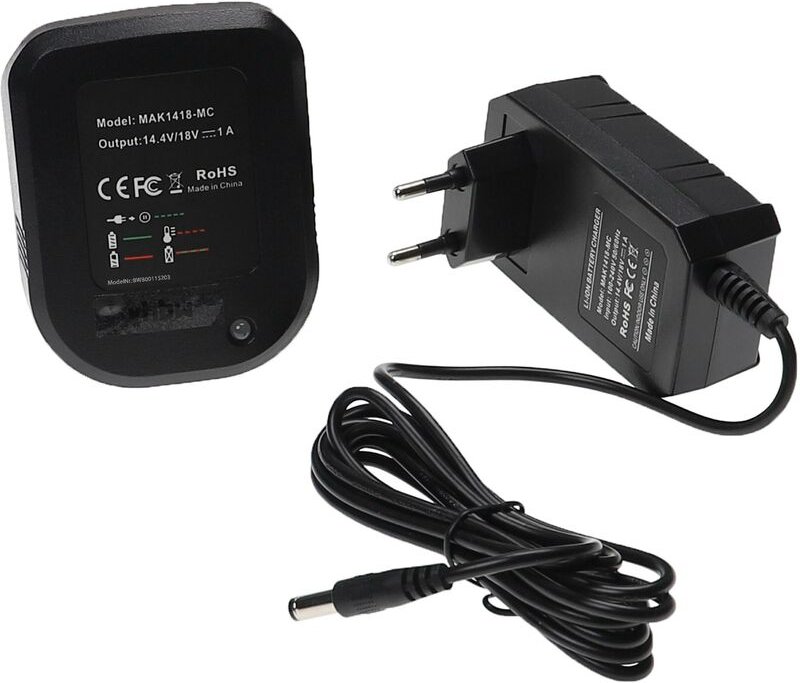 Vhbw - Ladegerät kompatibel mit Makita DJV141RM1J, DJR145RM1J, DHP448Y1J, DHP446RFJ, DF440DRFX, DF440DRFXW, DF440 Werkze...